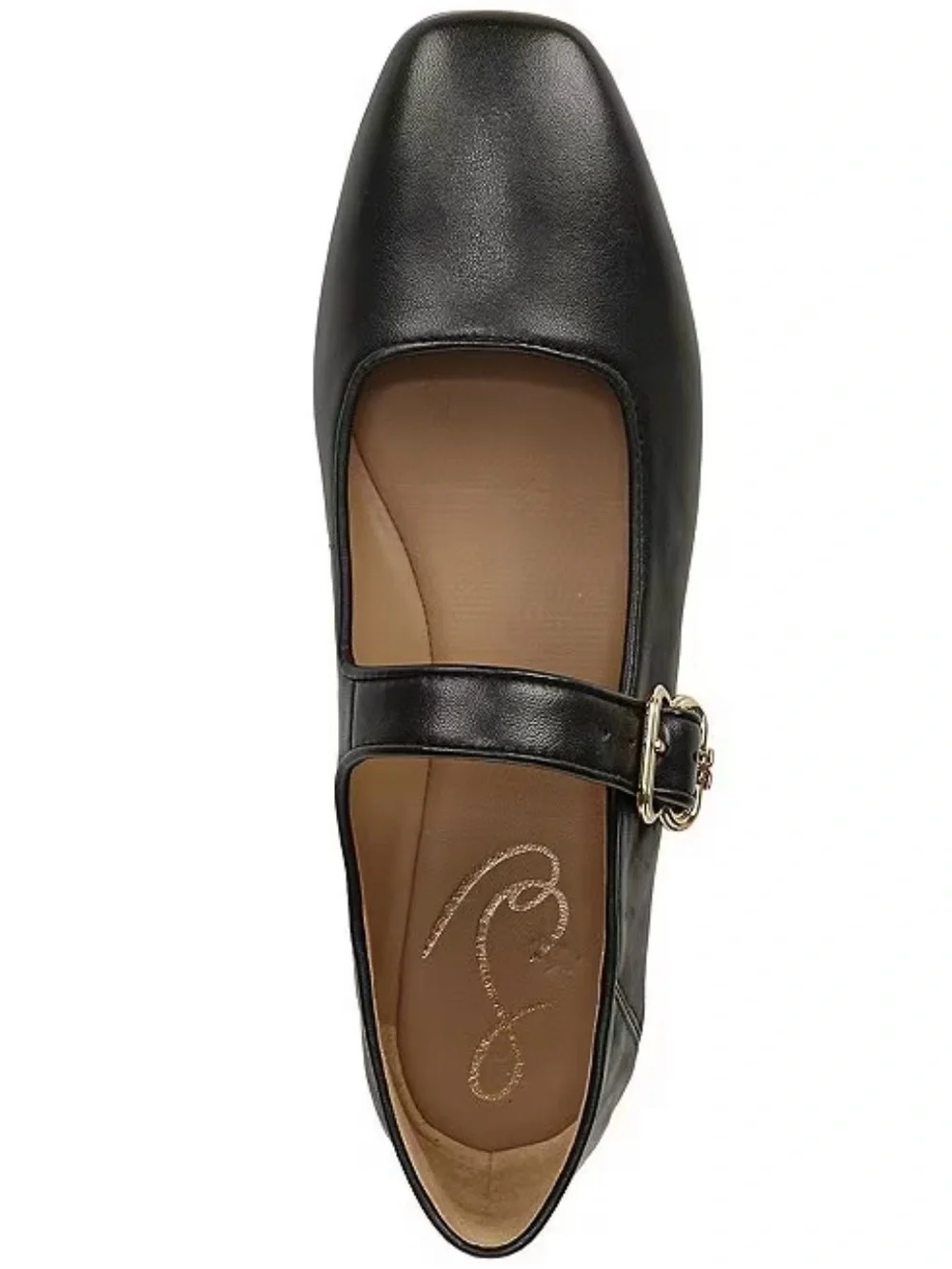 Sam Edelman Michaela Leather Mary Jane Flats Sz 11M gold buckle strap classic - Picture 5 of 13